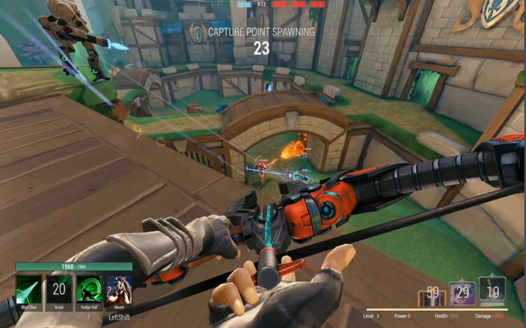 Gameplay from Paladins.